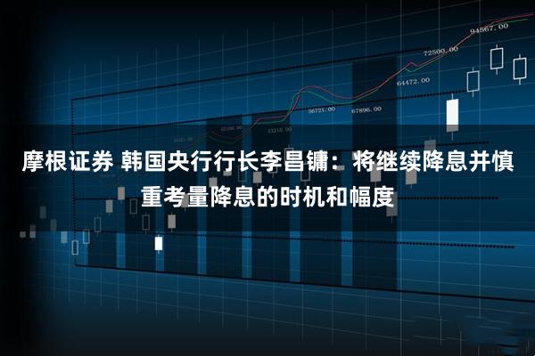 摩根证券 韩国央行行长李昌镛：将继续降息并慎重考量降息的时机和幅度