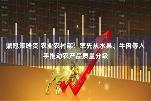 鼎冠策略资 农业农村部：率先从水果、牛肉等入手推动农产品质量分级