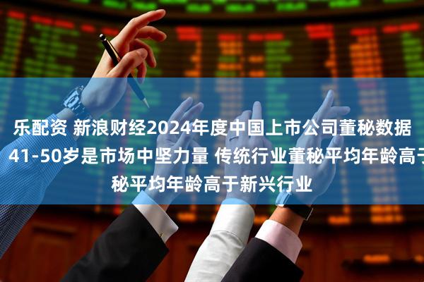 乐配资 新浪财经2024年度中国上市公司董秘数据报告发布：41-50岁是市场中坚力量 传统行业董秘平均年龄高于新兴行业
